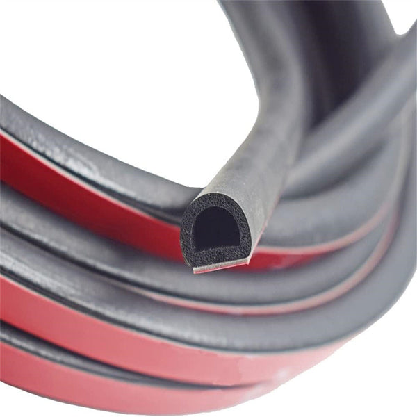 D Shape Universal Car Door Rubber Seal Trim Strip Weatherstrip Edge Cover 10M AU