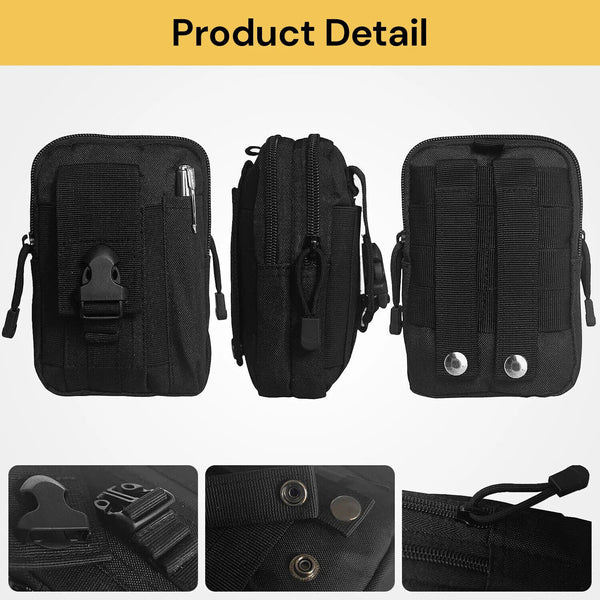 Universal Tactical Mobile Phone Belt Pack Bag Molle Waist Military Holster Pouch