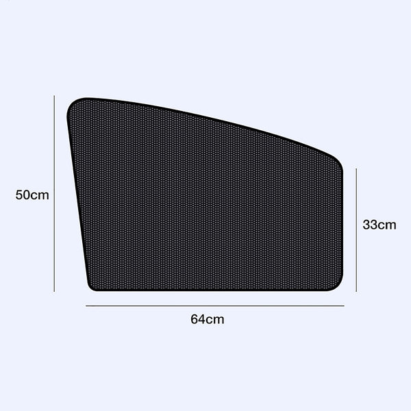 4PCS Magnetic Car Window Sun Shade UV Protection Front+Rear Side Window Curtain