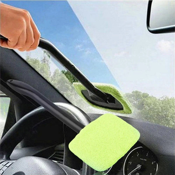 6pcs Car Windshield Cleaner Tool with Microfiber Pads | Auto Window Glass Cleaning Brush