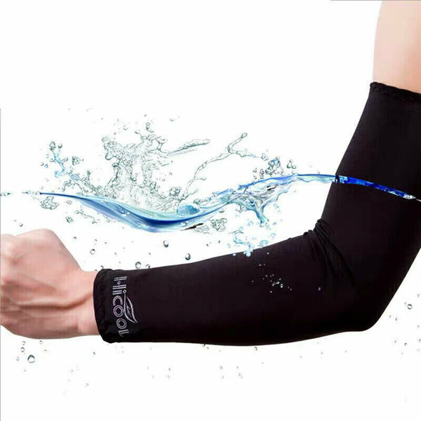 3 Pairs Cooling Sport Arm Stretch Sleeves Sun UV Protection Covers Cycling Golf