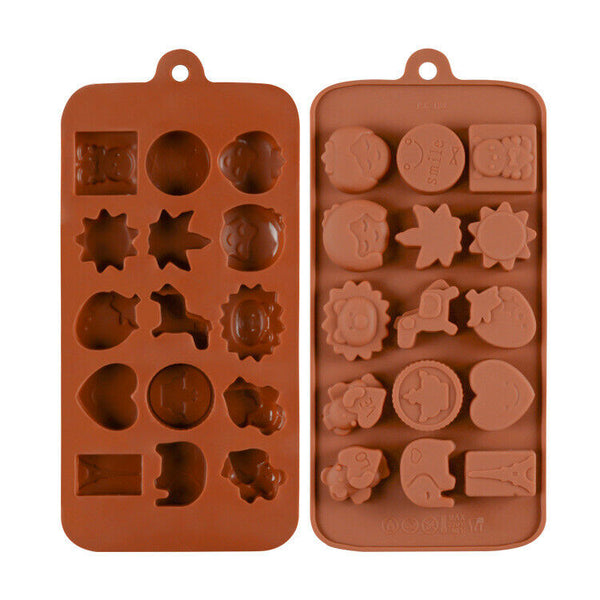 Animals Chocolate Mould Ice Tray Silicone Jelly Candy Cookie Cake Baking Mold
