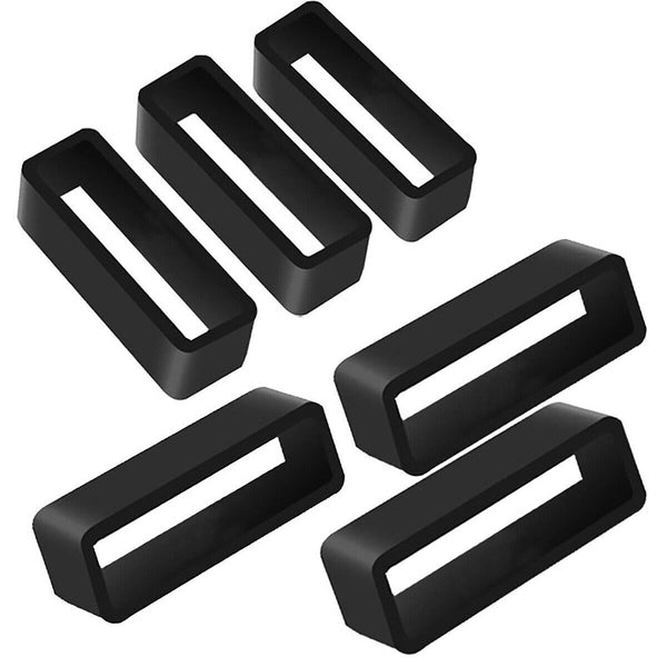 Silicone Watch Strap Loops Replacement Rubber Band Keeper Rings