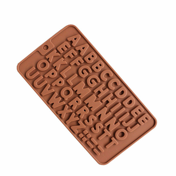 3D Alphabet Letters Silicone Mould Chocolate Sugar Fondant Cake Wedding Decor