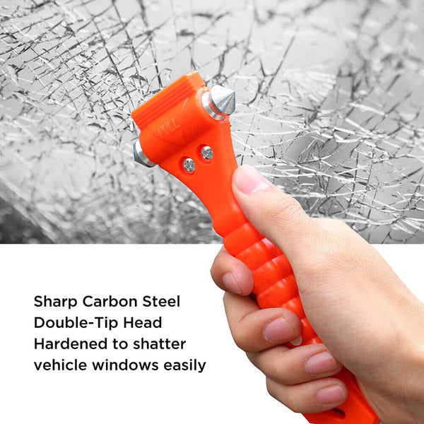 2X Car Emergency Hammer Window Glass Breaker Seat Belt Cutter Safety Escape Tool