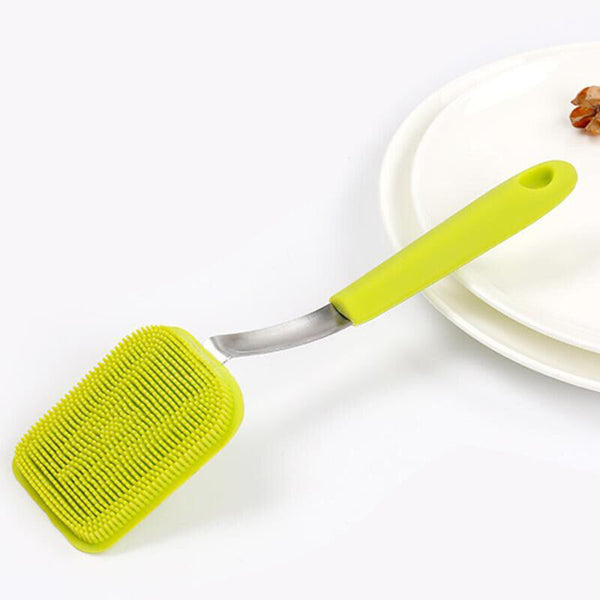 Dish Brush – Long Handle Silicone Sponge for Washing Up