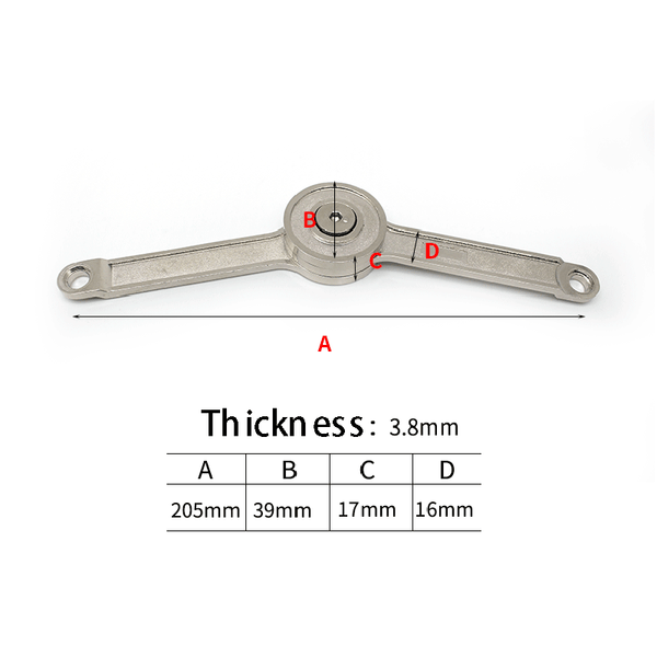 2 Set Lid Strut Box Flap Stay Safe Door Wardrobe Support Open/Close Hinge Soft