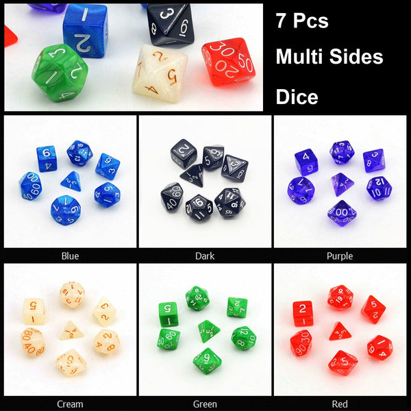 7/42x Polyhedral Dice Sets For DND RPG MTG Dungeons & Dragons Table Game Playing