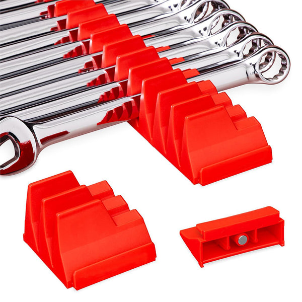 Magnetic Wrench Organizer Holder – 23 Slot Tool Rack for Garage & Toolbox