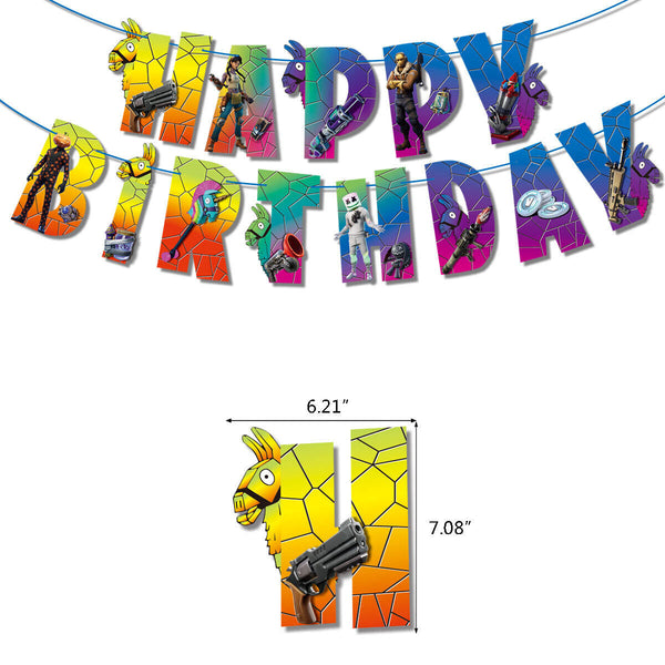 Battle Royal Fortnite Party Set Party Supplies Birthday Gaming Decoration