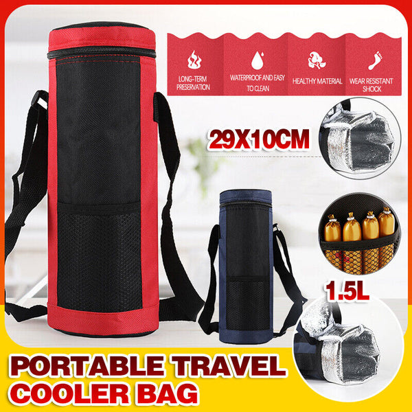 New Wine Portable Travel Cooler Bag Insulated Wine Bottle Tote Carrier AU Stock