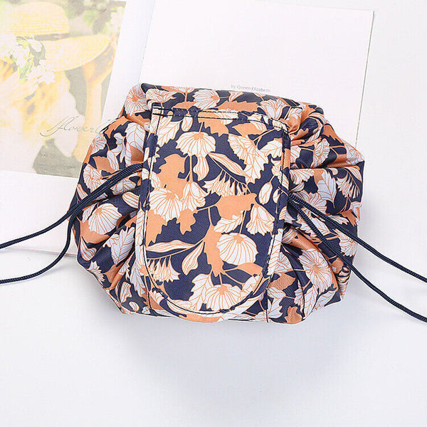 Lazy Cosmetic Bag Printing Drawstring Makeup case Storage Bag Portable Travel AU