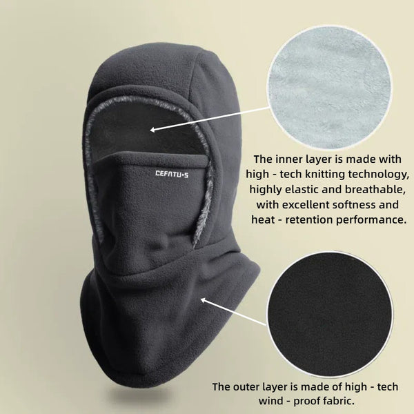 Balaclava Winter Thermal Fleece Hood Cap Ski Sports Face Mask Hat Neck Warmer