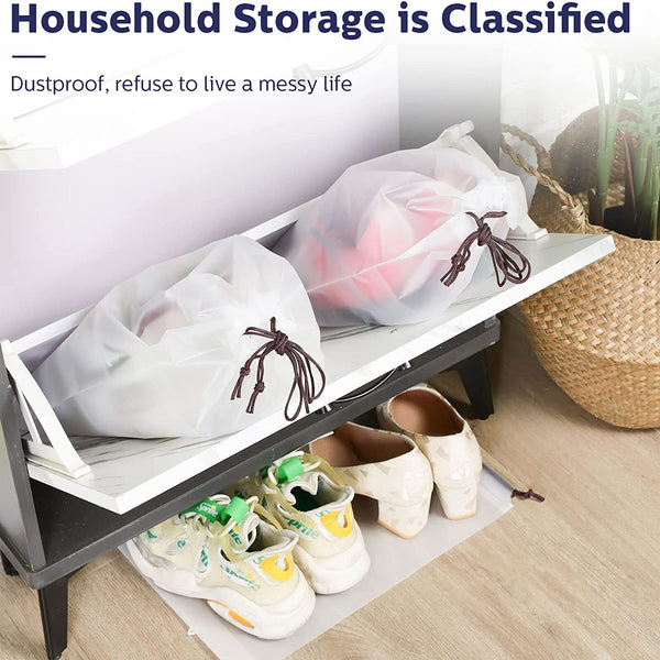 Portable Shoes Bag Travel Sport Storage Pouch Drawstring Dust Bag Organizer