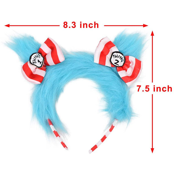 Cat in the Hat Costume Kids – Thing 1 Thing 2 Dr Seuss Book Week Outfit Set