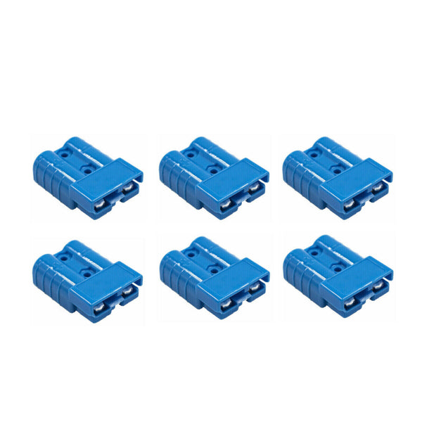 6x Connectors Anderson Style Plug DC Power 50AMP Solar Caravan 6AWG BLUE AU