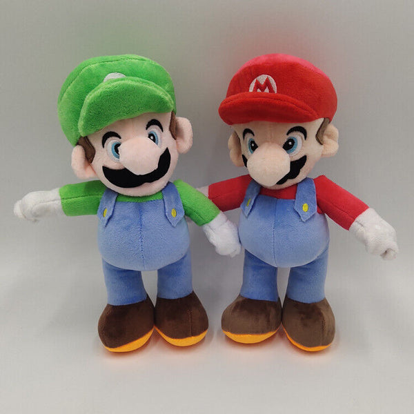 25/43cm Luigi Doll Super Mario Bros Plush Soft Toy Stuffed Animal Teddy