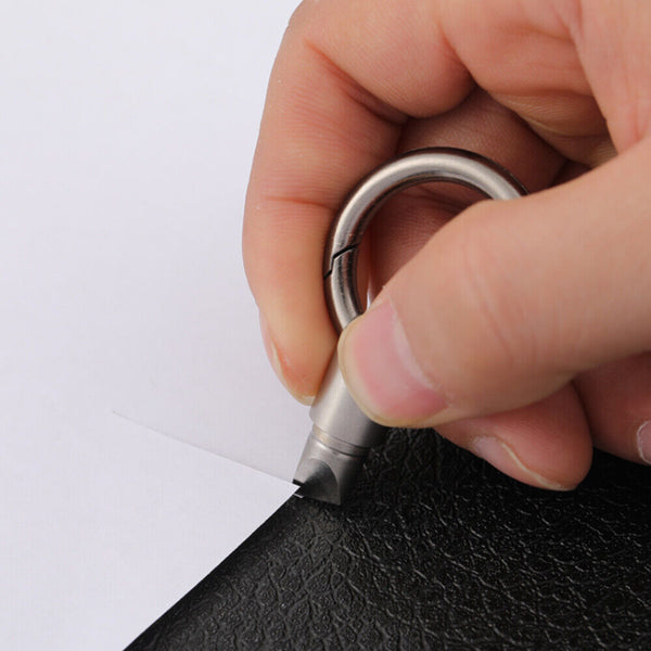 Capsule Knife Key Ring Outdoor Portable Split Keychain Cutting Tool Cutter