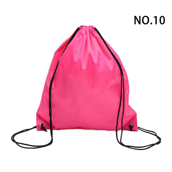 2024 Unisex Gym Bag Drawstring Backpack Nylon Waterproof Sports Sack Swim Bag