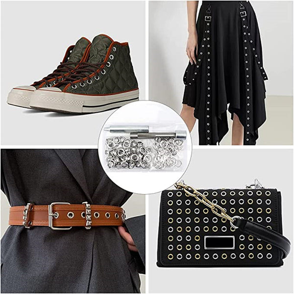 100 Sets Tarp Repair Kit 12mm Grommet Eyelet Punch Set Clothing  Leather Craft