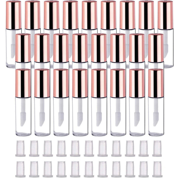 20X 1.2ML Empty Lip Gloss Tubes Containers Mini Lip Bottle Syringes Tag Labels