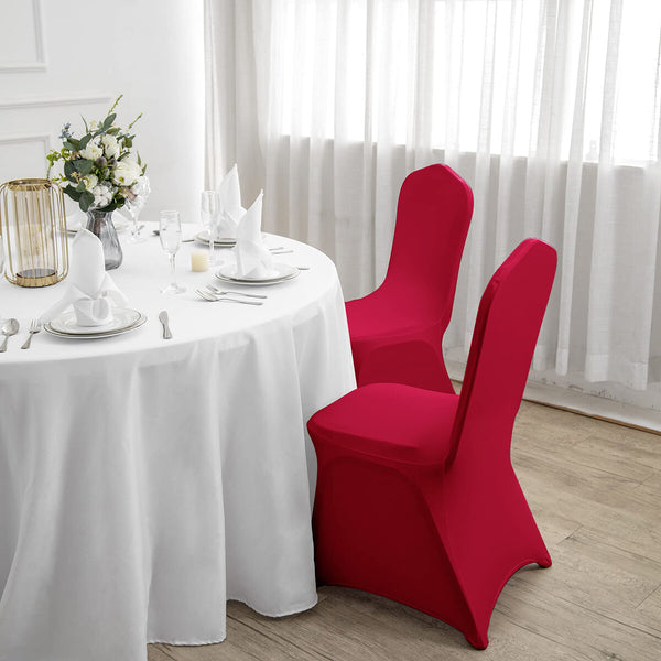 6PCS Chair Cover Full Seat Covers Spandex Elastic Stretch Banquet Party Wedding