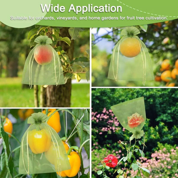Fruit Net Bags Agriculture Garden Vegetable Protection Mesh Insect Proof