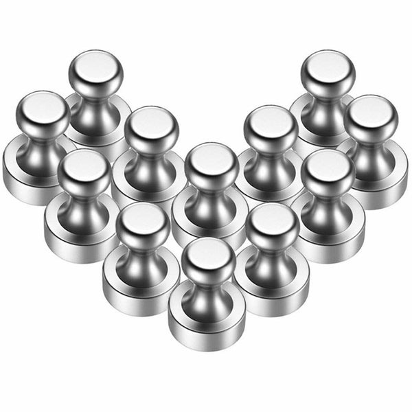 12 PCS Magnetic Strong Fridge Magnets Whiteboard Mini Pin Push Crafts Magnetic