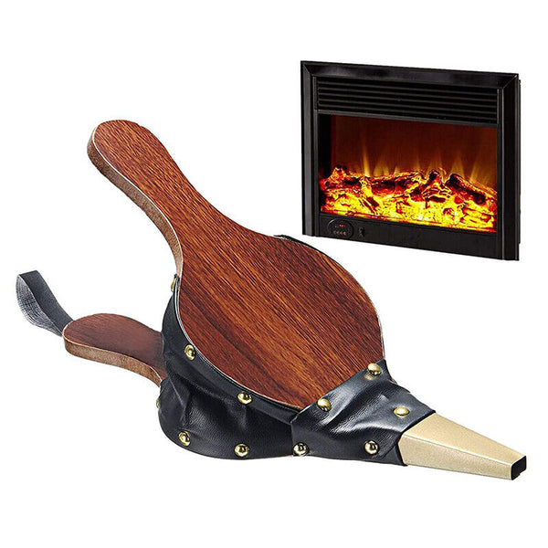 Fireplace Bellows Wooden Air Blower Cast Nozzle Hand Bellow Pump Fire Tool S/M/L