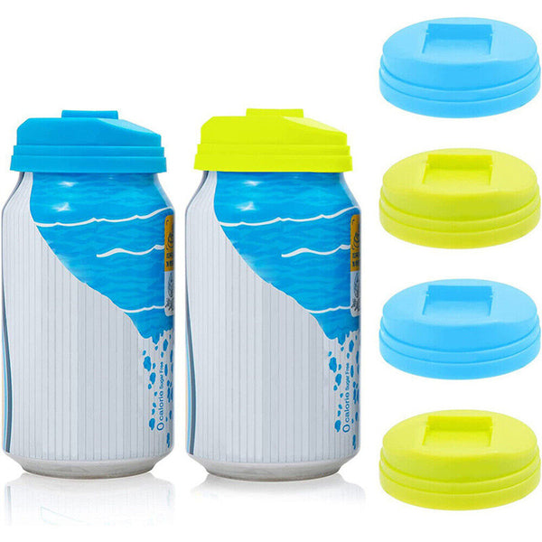 6PCS Beverage Can Lid Caps Reusable Soda Drink Covers Can Sealer Protectors