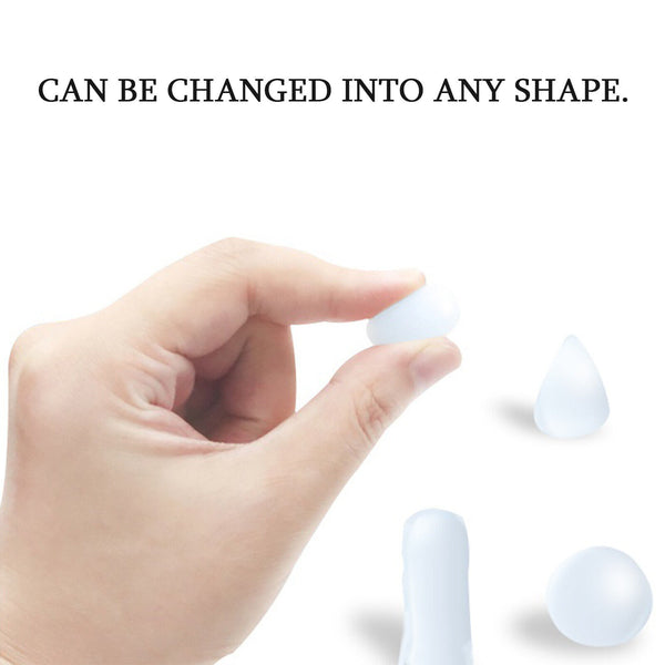 6x Reusable Silicone Ear Plugs for Swim Sleep Work Study Travel Noise Reduction