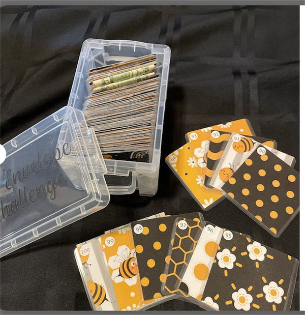 100 Days Envelope Challenge Box Set Savings Challenges Budget Box Cash Envelopes