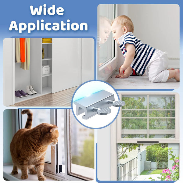 12X Sliding Window Door Lock Safety Security Lock Safety Rents Safe Door Lock AU