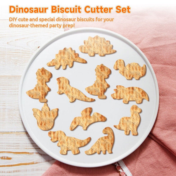 4Pcs Set Decorating Dinosaur/Animal Stainless Steel Cookie Cutter Party Mold