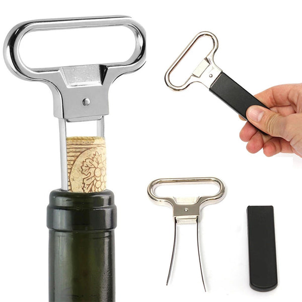 2PCS Portable Wine Bottle Opener Pumps Cork Remover Corkscrew Out Tool Handheld