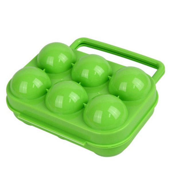 6 Eggs Container Portable Carrier Storage Box Holder Egg Tray Camping