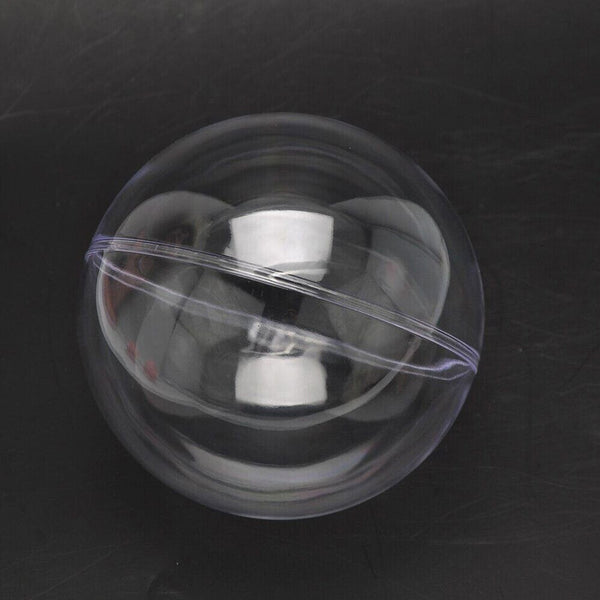 Up to 100x Clear Plastic Ball Christmas Baubles Fillable Xmas Tree Ornament Deco