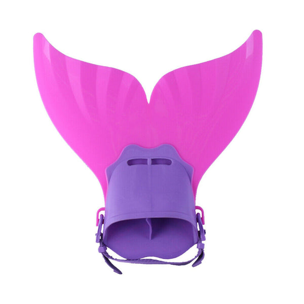 Kids Mermaid Tail Fin Adjustable Monofin Swimming Flipper Diving Swimmable Tool