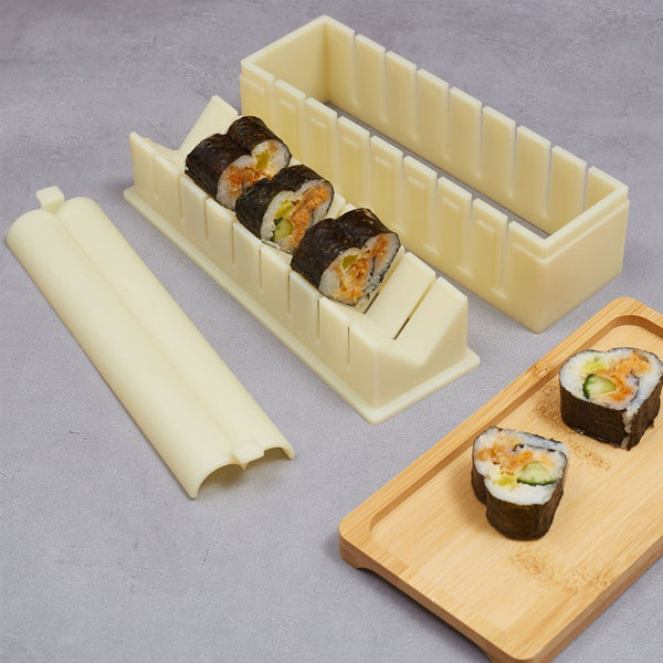 DIY Sushi Maker Kit Rice Roller Mold Set for Beginners Homemade Sushi Tool