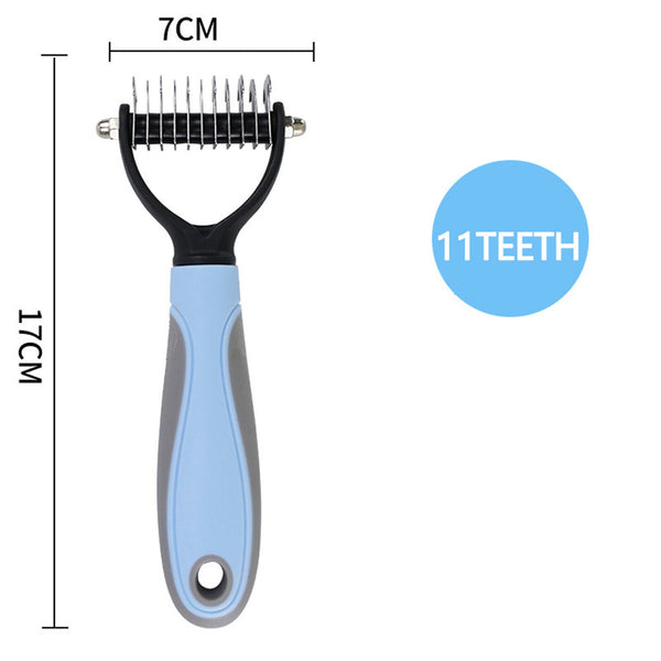 2x Dog Pet Grooming Comb Brush Undercoat Rake Dematting Deshedding Trimmer Tools