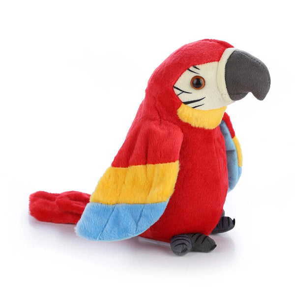 Talking Parrot Plush Toy Repeats What You Say Interactive Record Bird Kids Gift
