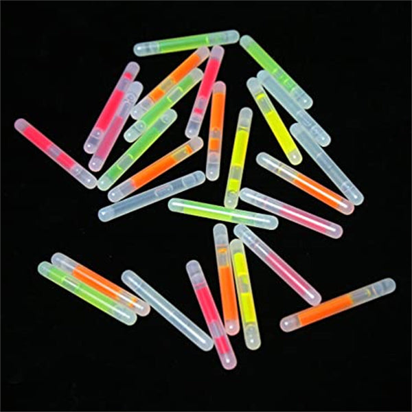 Mini Glowsticks 4.5x39mm Rave Fishing Party Glow Sticks Multi Colours