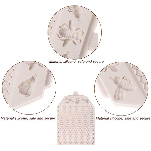Bee Honeycomb Silicone Cake Fondant Sugarcraft Mold Chocolate Baking Moulds Tool