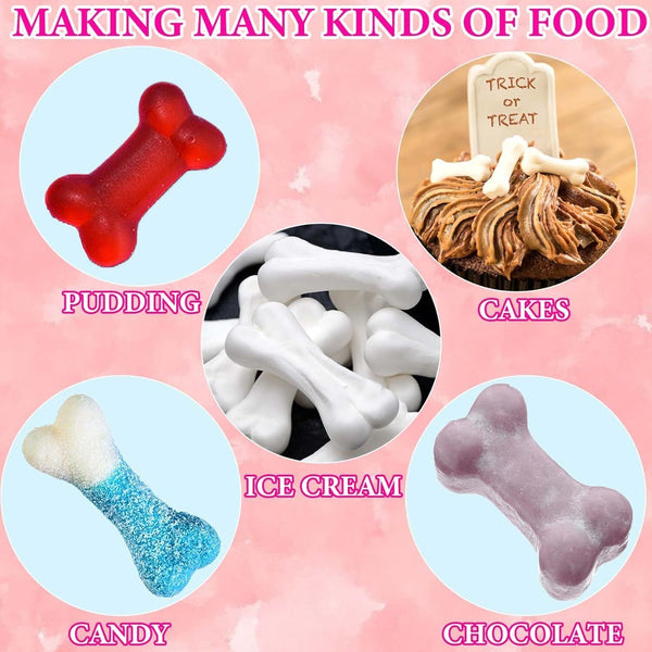 Reusable Silicone Dog Bone Cake Chocolate Mold Cookie Baking Ice Mould DIY Tool