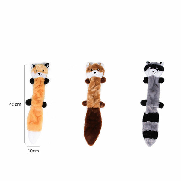 Fox Raccoon Pet Tool Simulation Animal Skin Toy Puppy Training