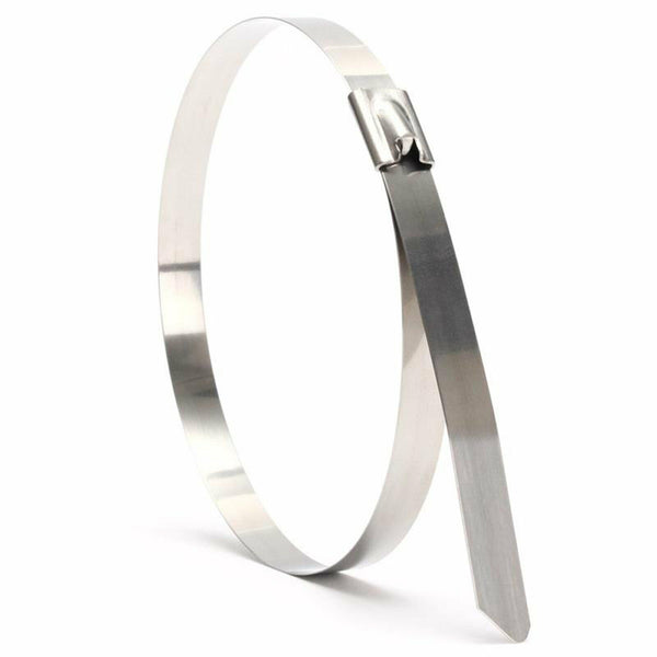 100pcs Stainless Steel Self Locking Cable Zip Ties Wrap Tie 150 200 300mm SS 304