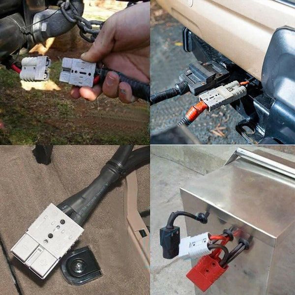 1/2/4/6/10X Anderson Style 50A 3Pin 3Pole Plug for DCDC Charger & DCDC Wiring AU