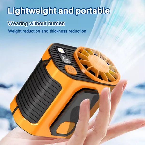 Portable Belt Fan Cooling Outdoor Personal Waist Clip Fans USB Electric Cooler