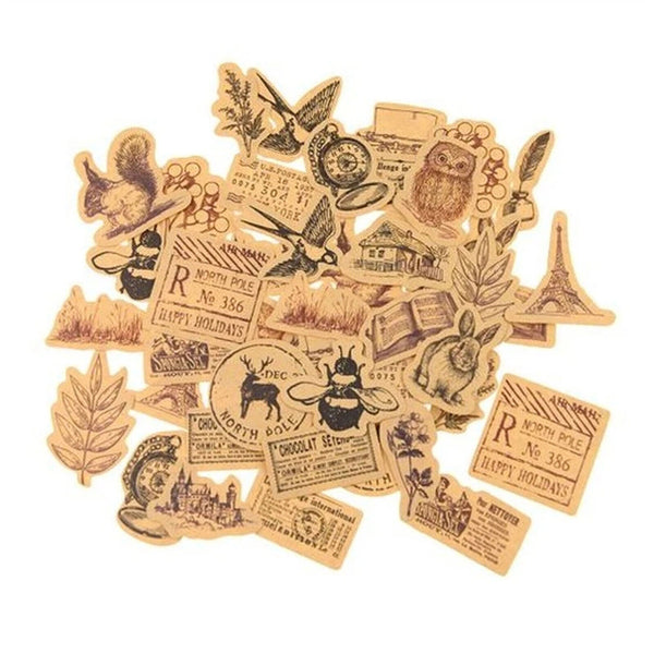 100X A4 Self Adhesive Brown Kraft Sticker Paper Sheet Label Laser Inkjet Printer