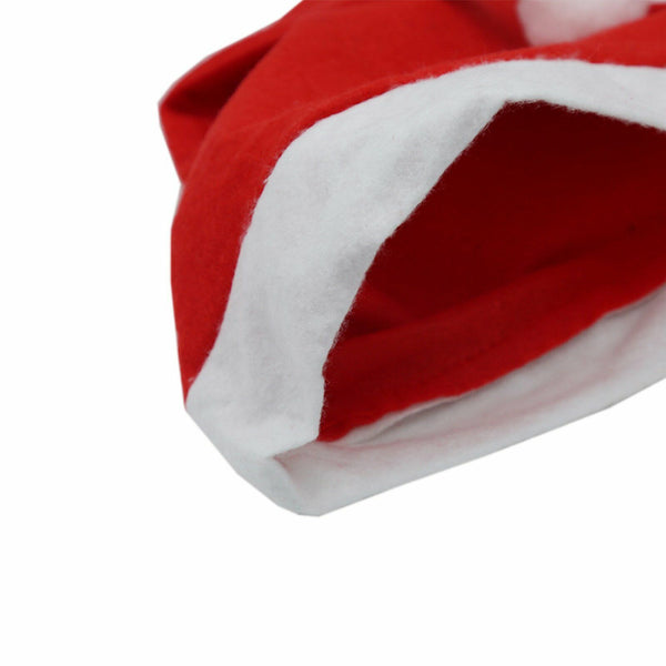 1PC Santa Hat Christmas Fluffy Soft Xmas Cap Holiday Costume Office Party Adult